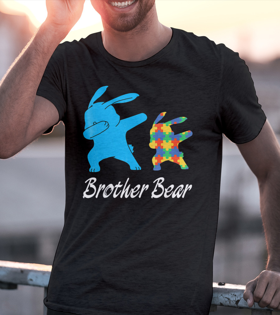 Brother Bear Cute Bunny Puzzle T-Shirt