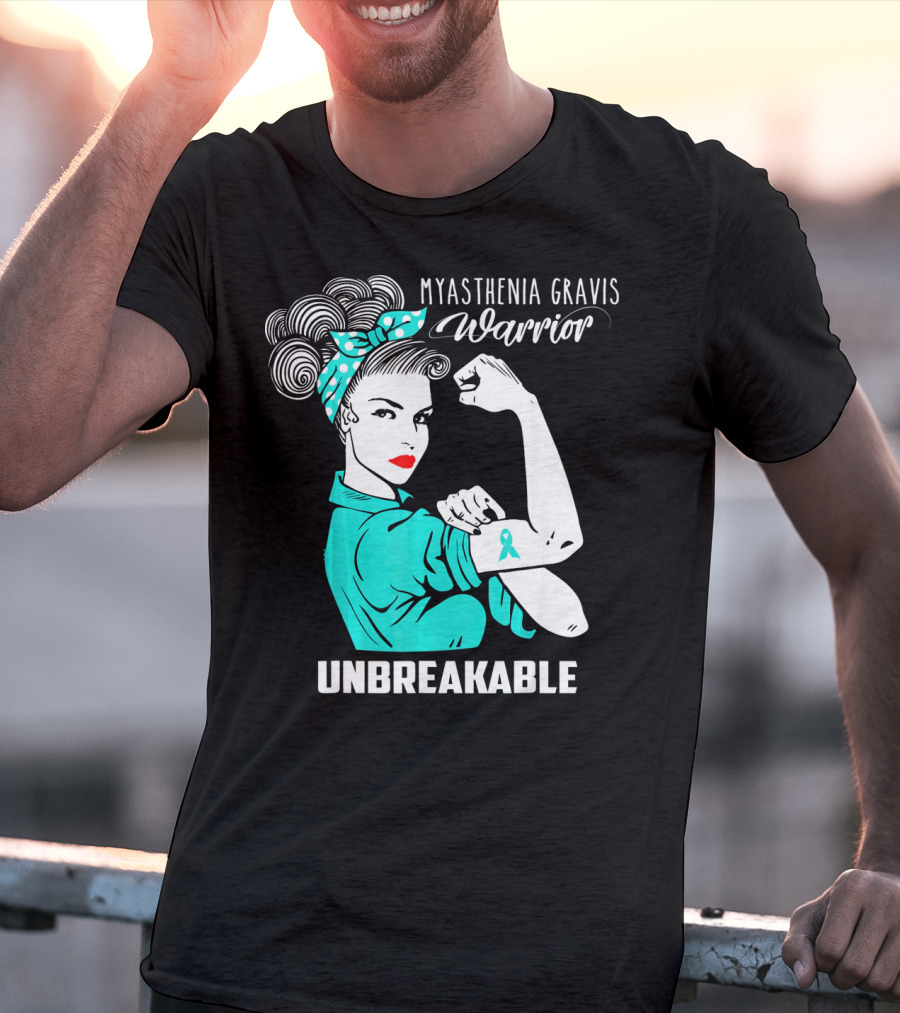 Myasthenia Gravis Warrior Unbreakable Strong Woman T-Shirt