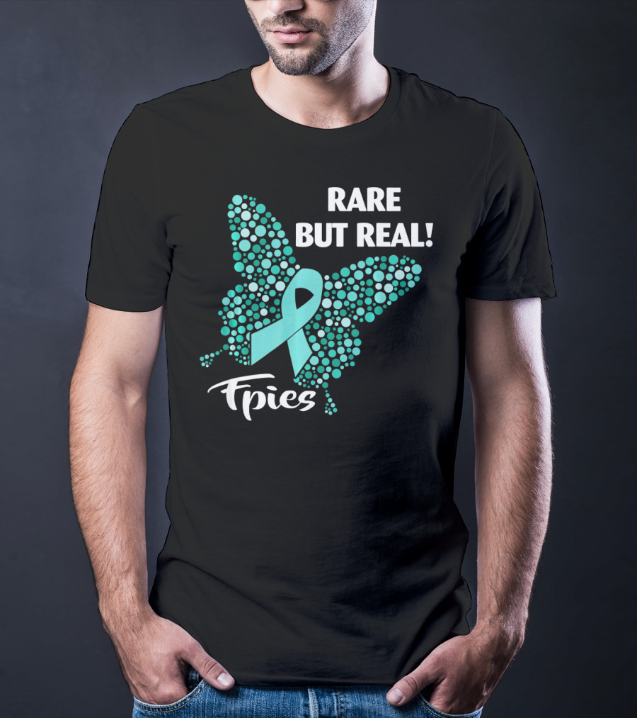 Rare But Real FPIES Awareness Ribbon Butterfly T-Shirt