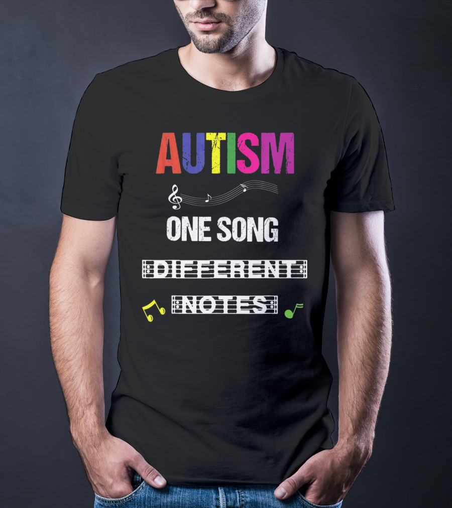 Autism One Song Different Notes T-Shirt