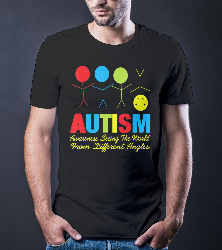 AUTISM Awareness Seeing The World From Different Angles T-Shirt