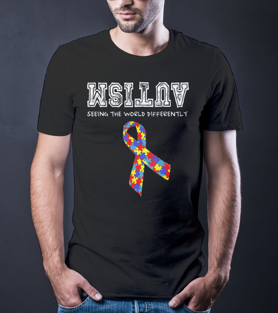 Autism Awareness Seeing The World Differently Puzzle T-Shirt