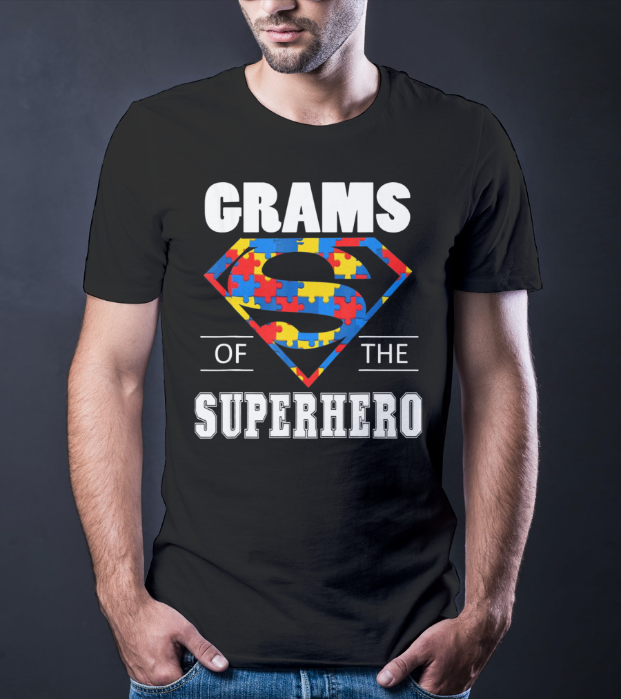 Super Grams Of The Superhero Autism Awareness Day T-Shirt