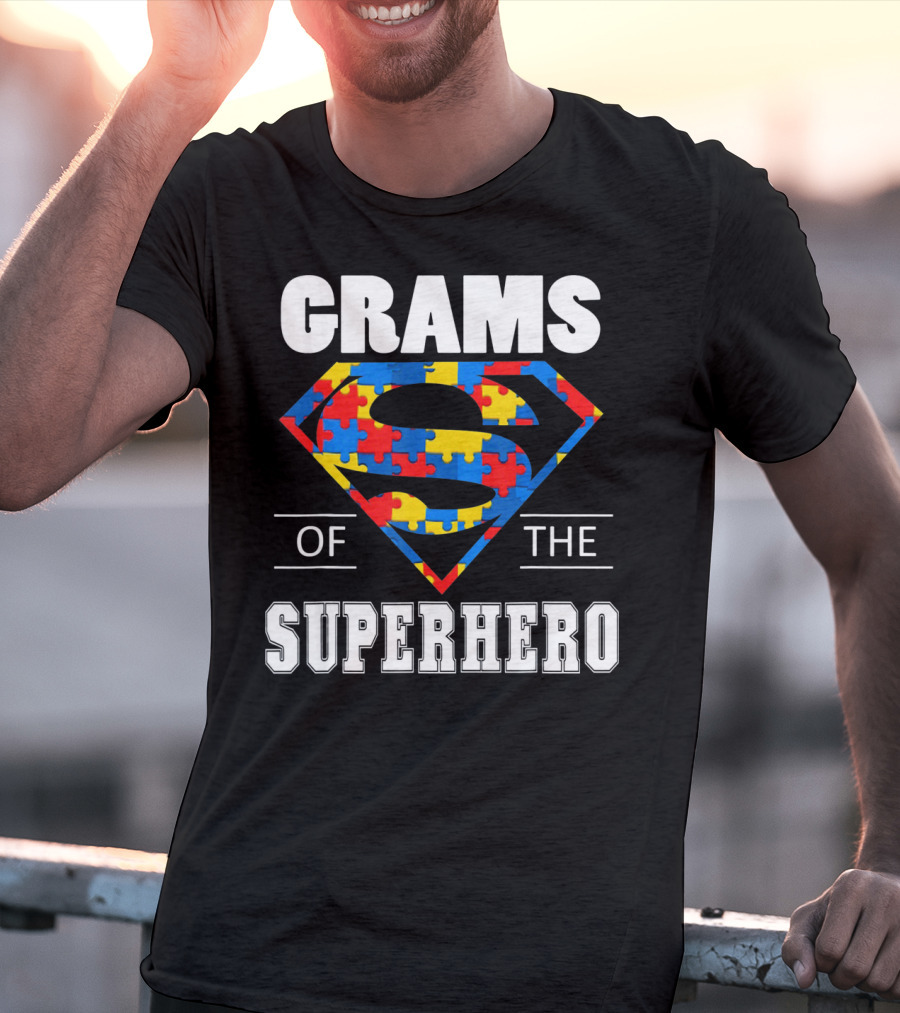 Super Grams Of The Superhero Autism Awareness Day T-Shirt