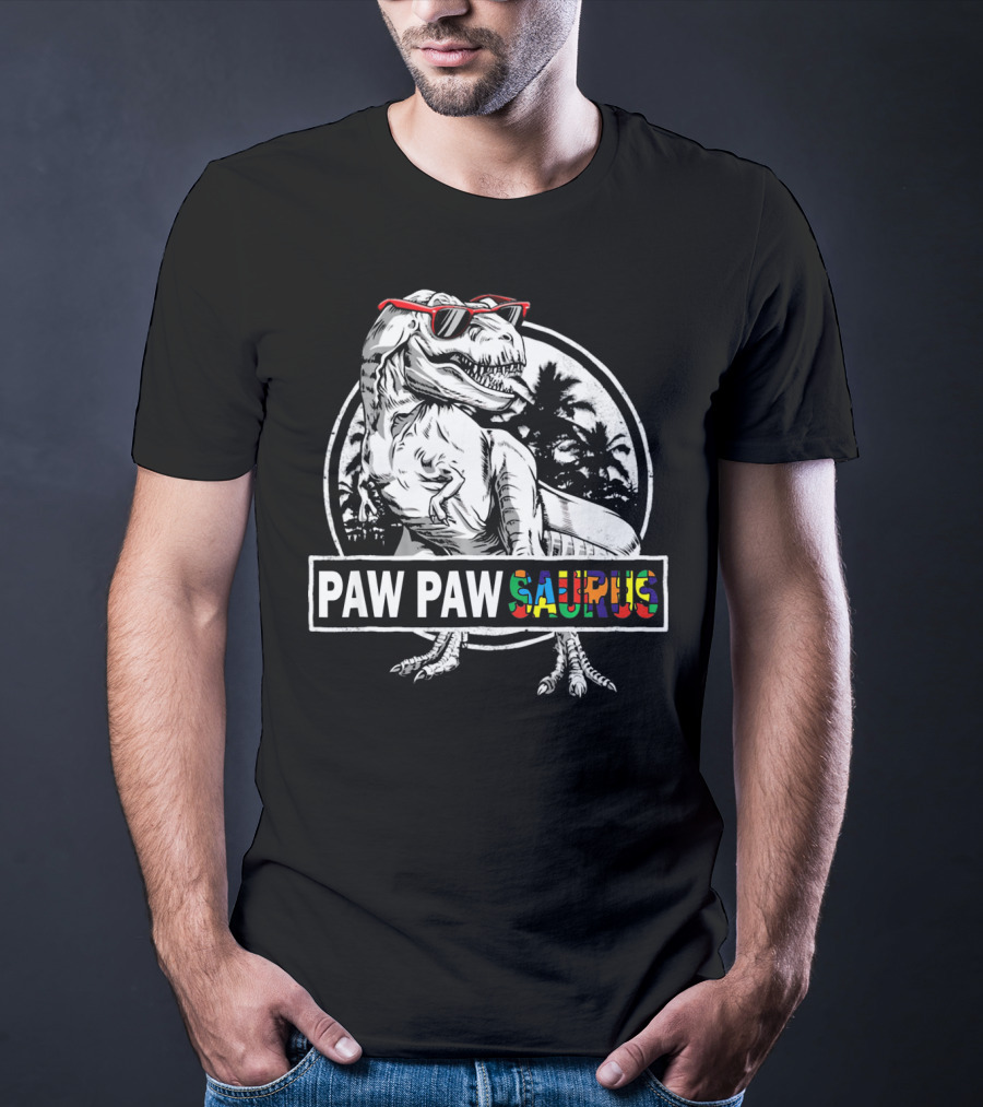Paw Pawsaurus Paw Paw Saurus Dinosaur With Sunglasses T-Shirt