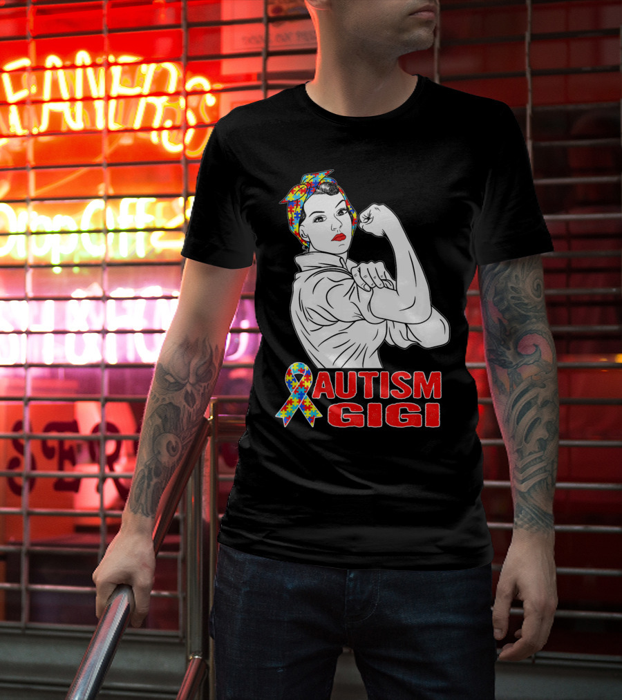 Autism Gigi Unbreakable With Puzzle T-Shirt