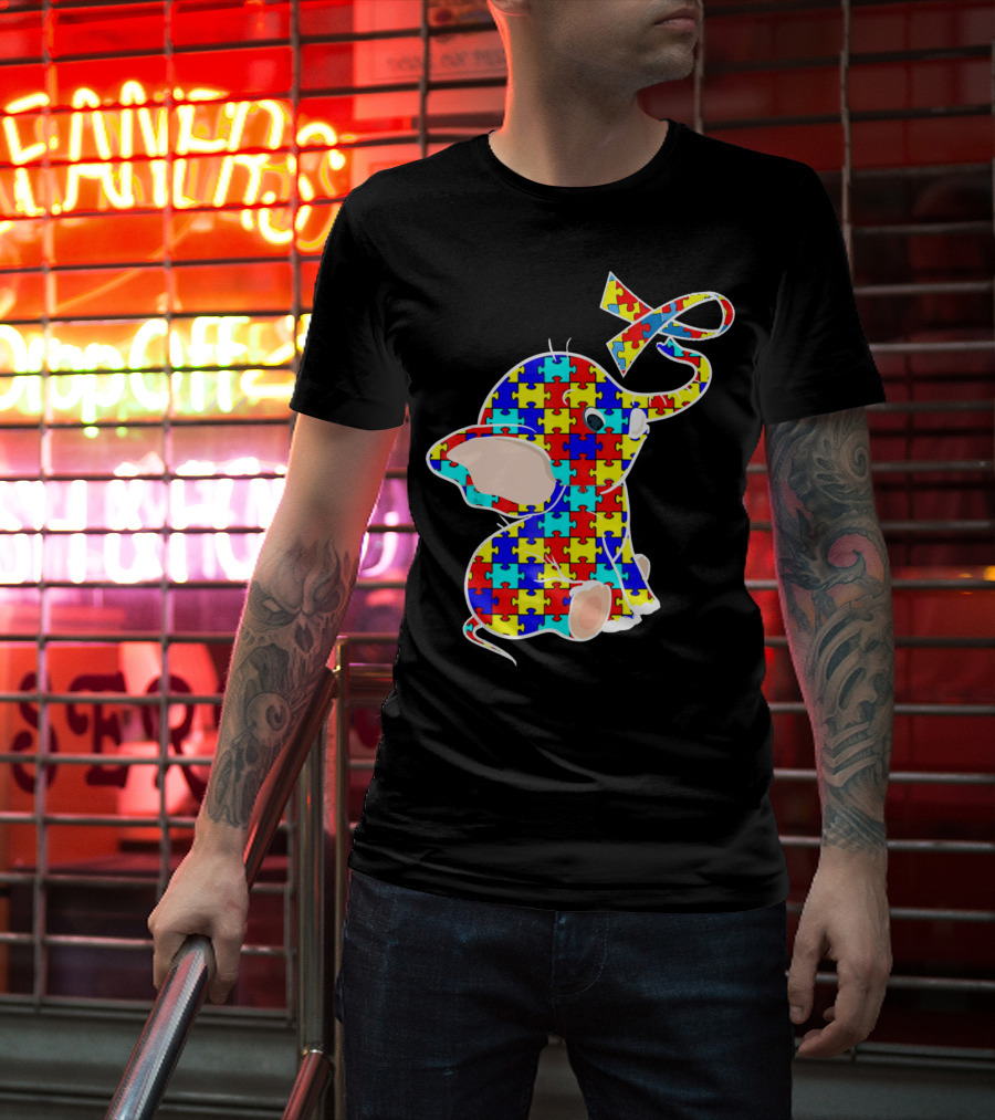Elephant Puzzle Autism Awareness T-Shirt