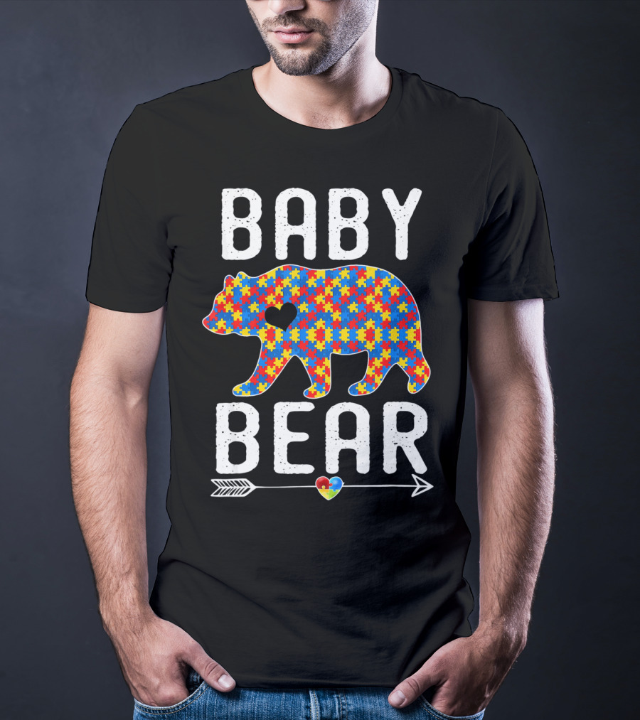 BABY BEAR Autism Puzzle Heart Awareness T-Shirt