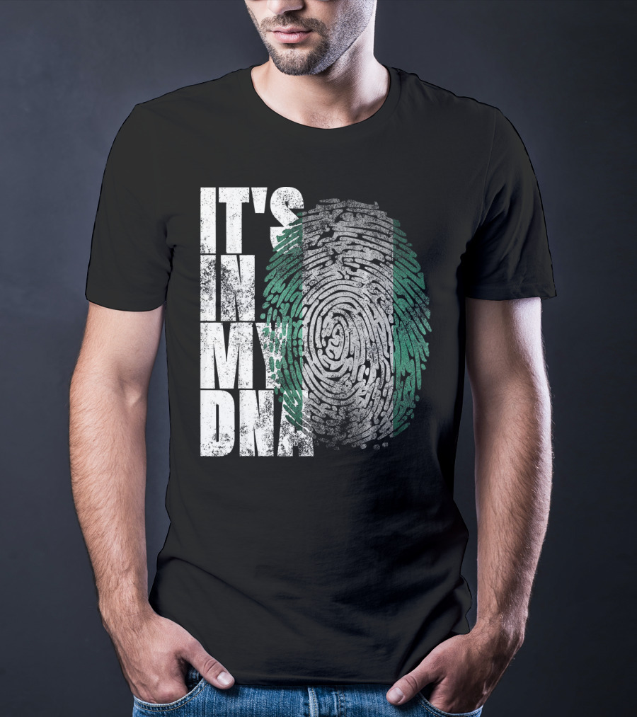 It's In My DNA Nigerian Heritage Fingerprint T-Shirt