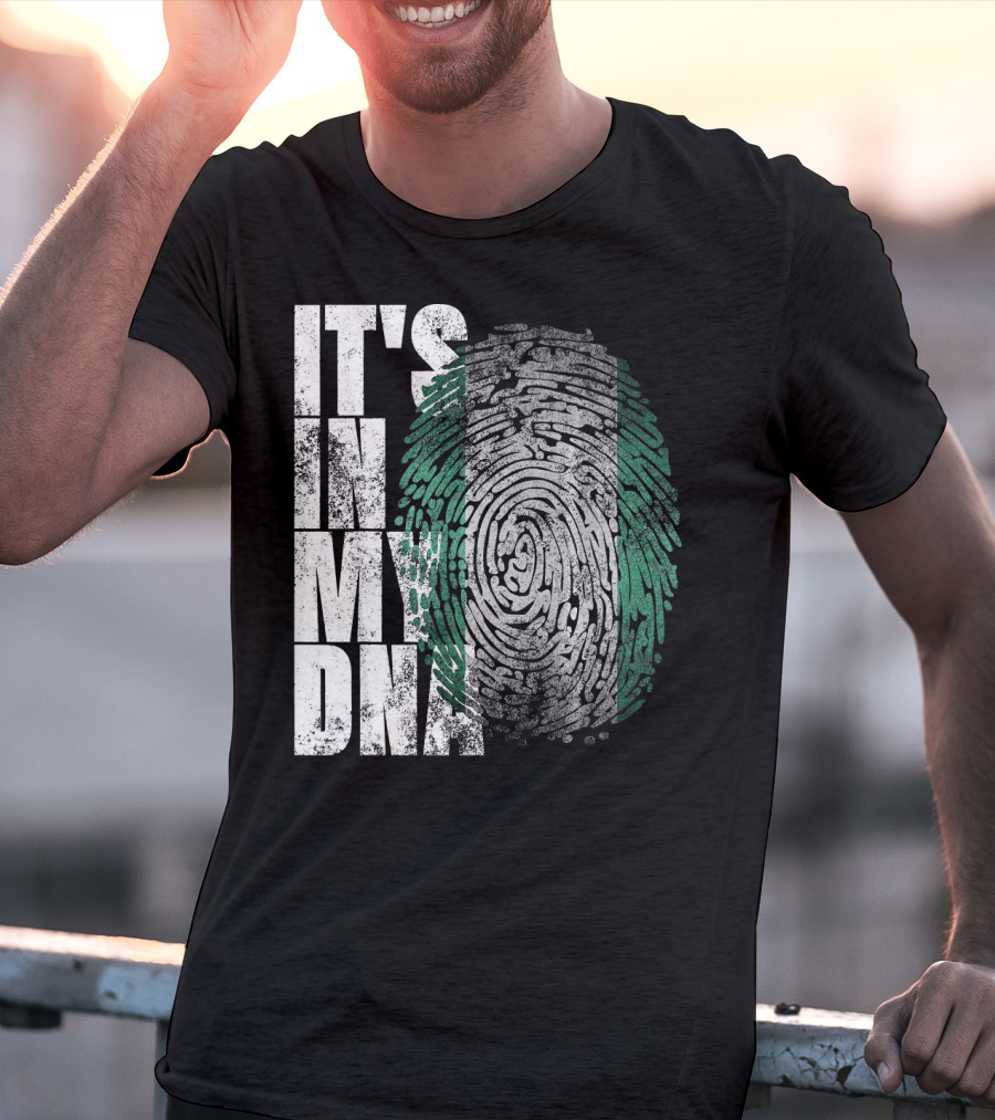 It's In My DNA Nigerian Heritage Fingerprint T-Shirt
