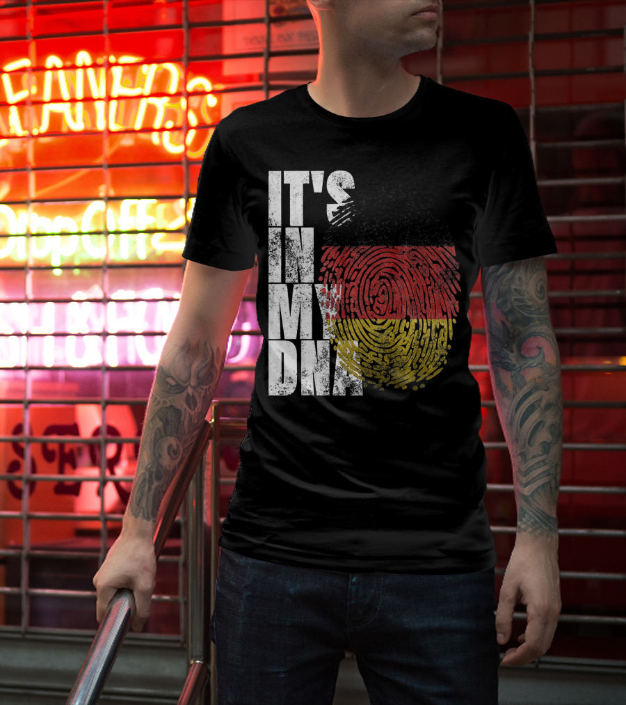 It's In My DNA German Flag Fingerprint Oktoberfest T-Shirt