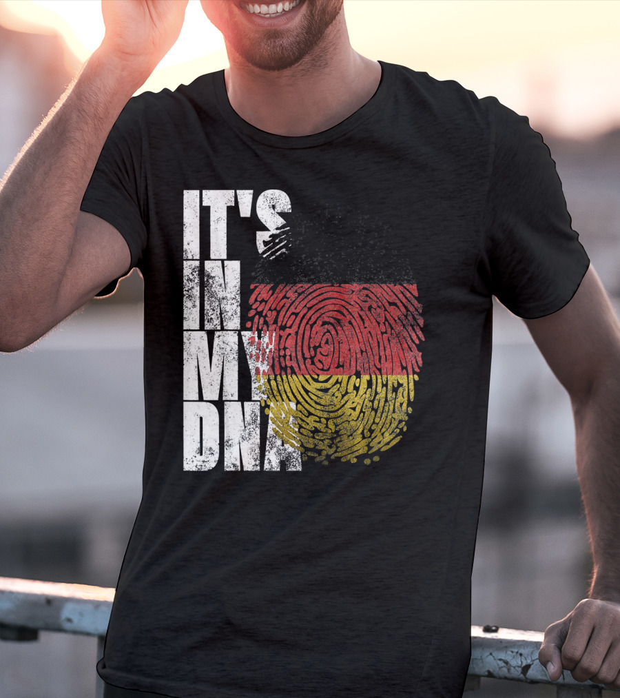 It's In My DNA German Flag Fingerprint Oktoberfest T-Shirt