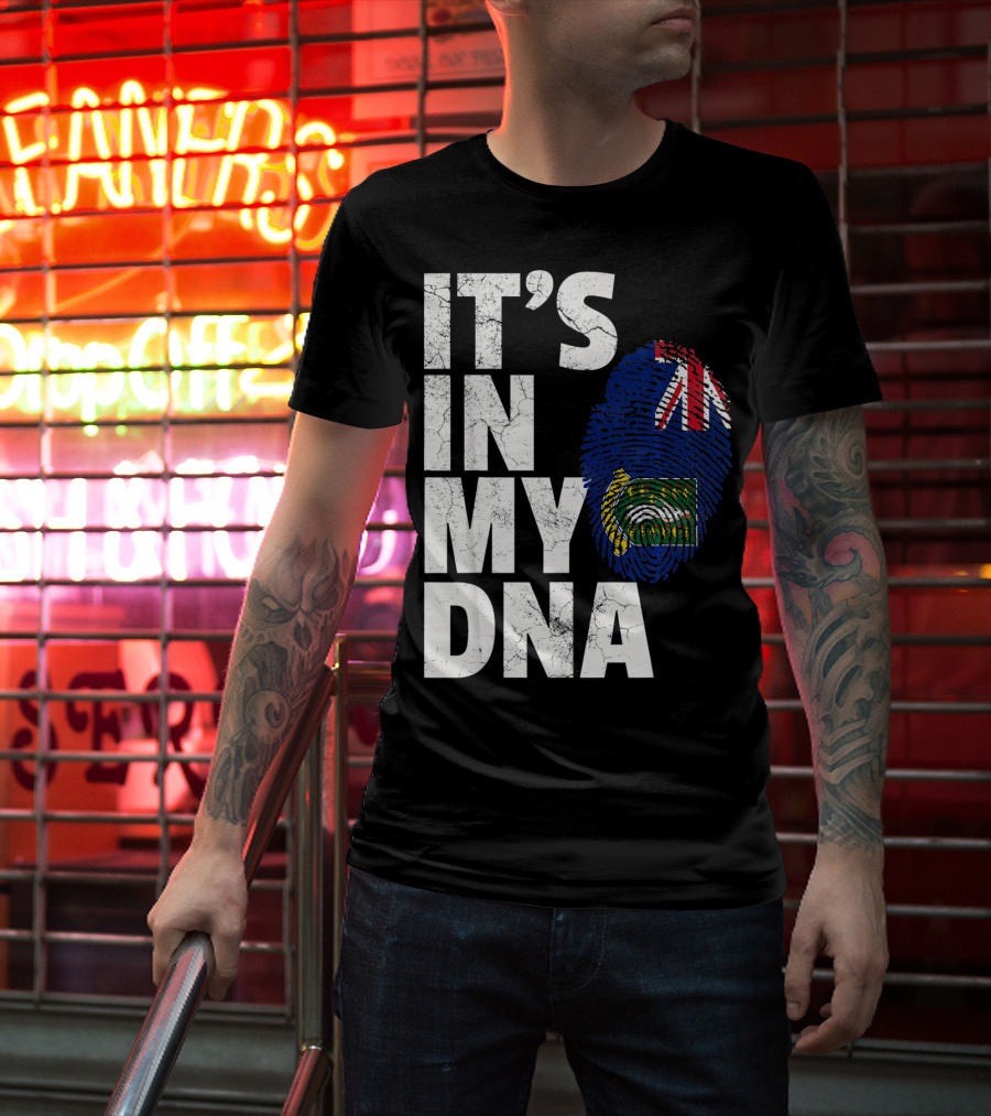 IT'S IN MY DNA British Virgin Islands Flag Fingerprint T-Shirt