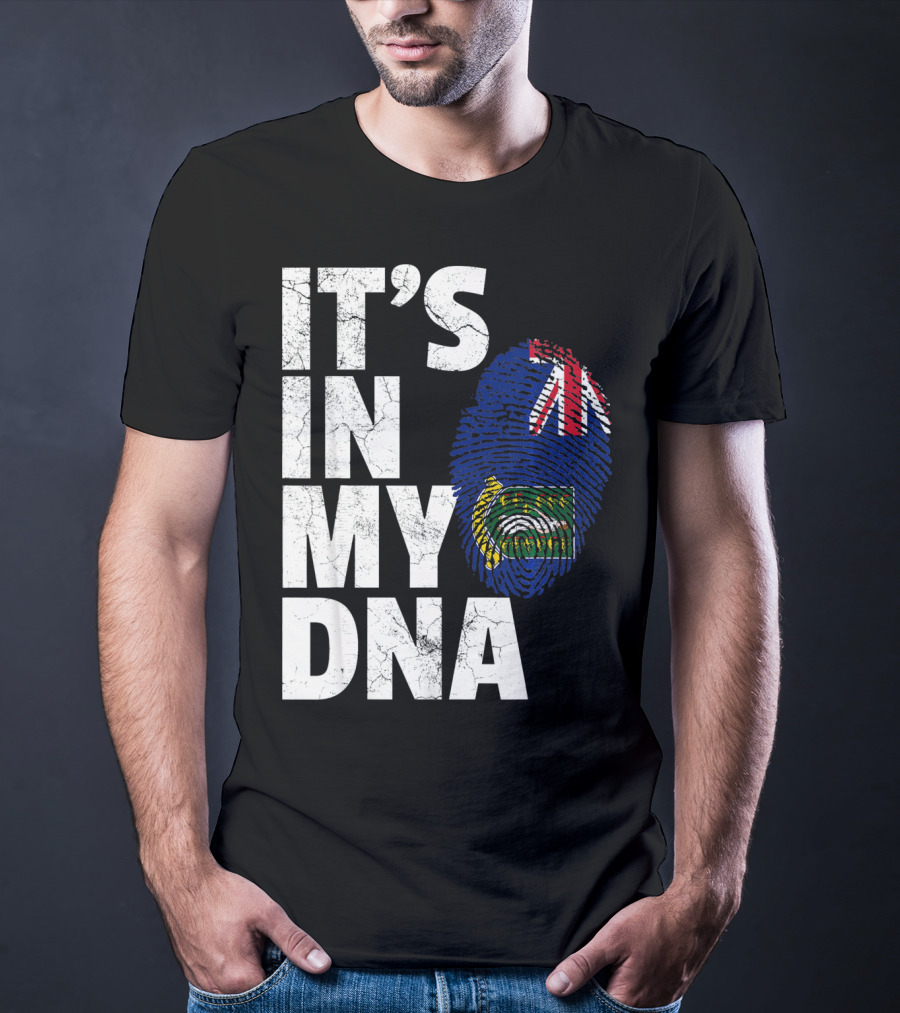 IT'S IN MY DNA British Virgin Islands Flag Fingerprint T-Shirt