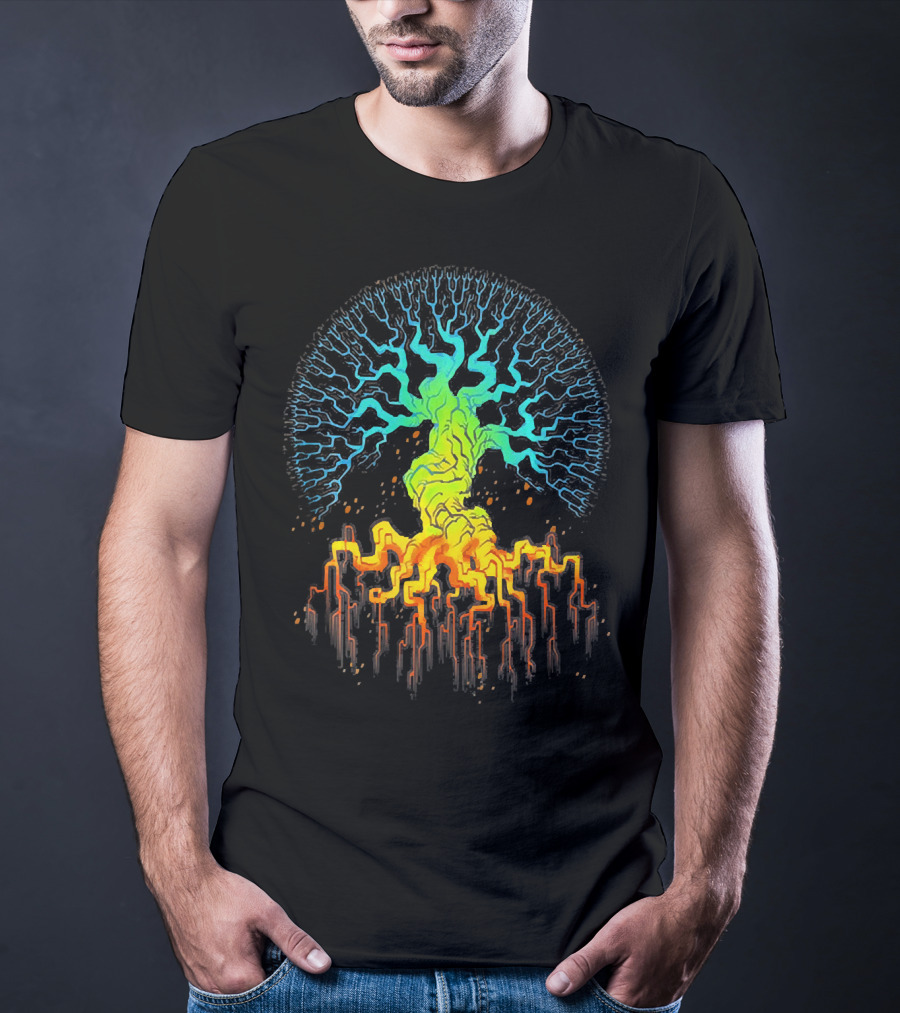 Tree Of Life Radiant Vibrant Roots And Branches T-Shirt