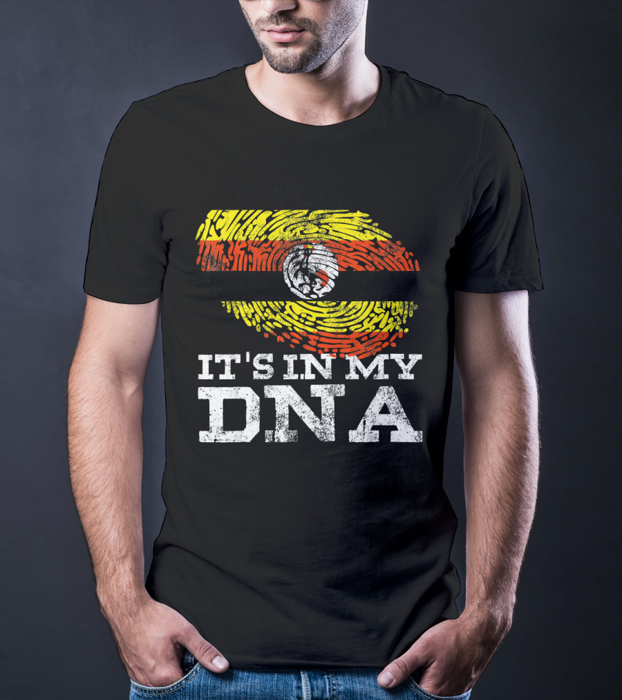 It's In My DNA Ugandan Flag Heritage Pride Africa T-Shirt