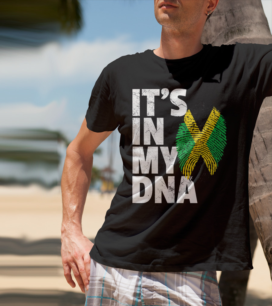 Jamaica Flag It's In My DNA Jamaican Pride Men T-Shirt