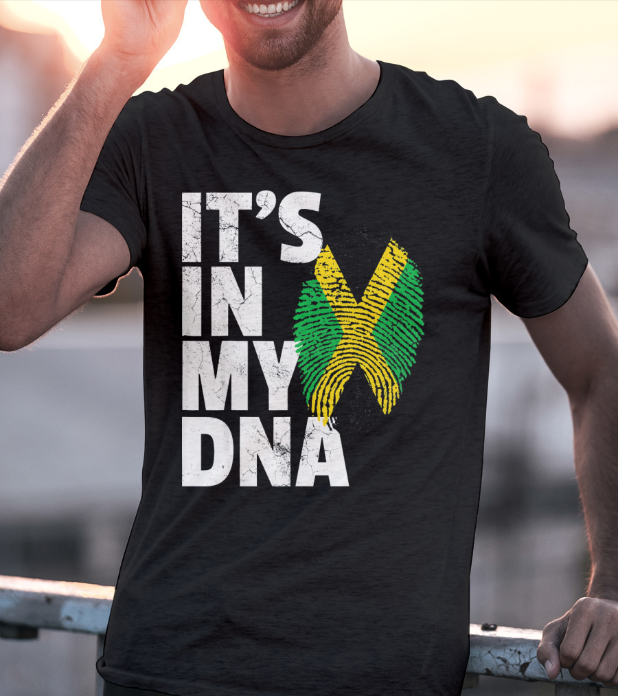 Jamaica Flag It's In My DNA Jamaican Pride Men T-Shirt