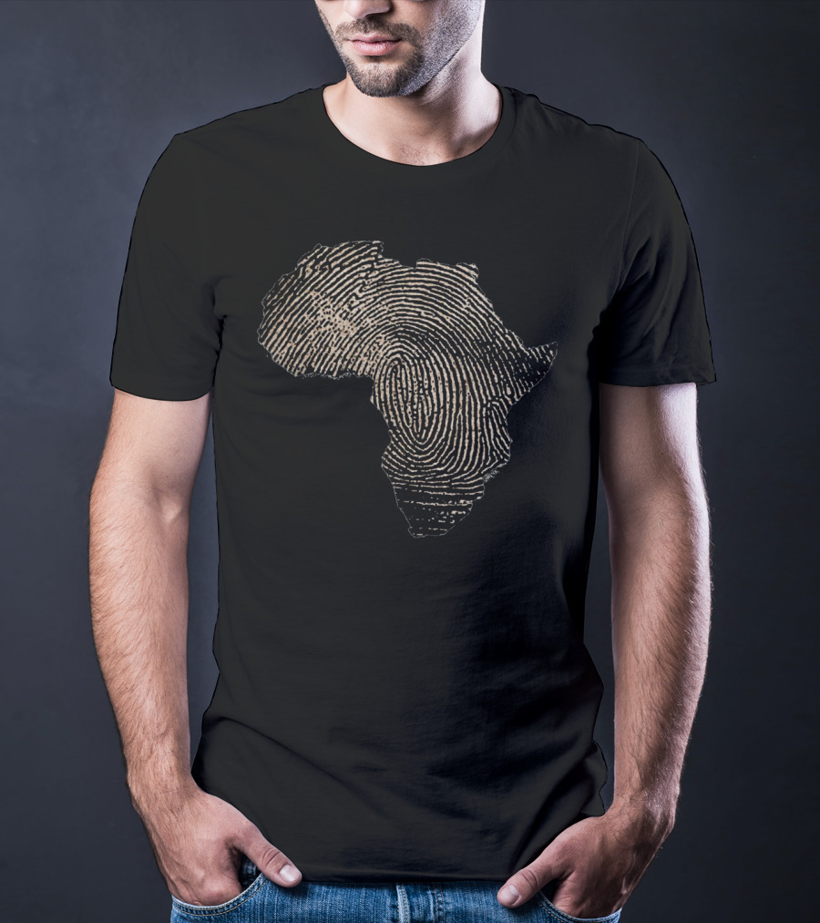 Africa Thumbprint Map T-Shirt