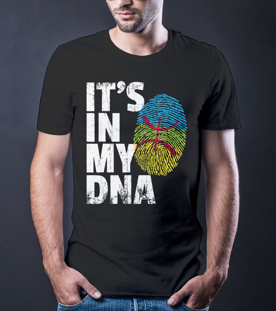 It's IN My Dna Amazigh Tamazgha Kabyle Fingerprint T-Shirt
