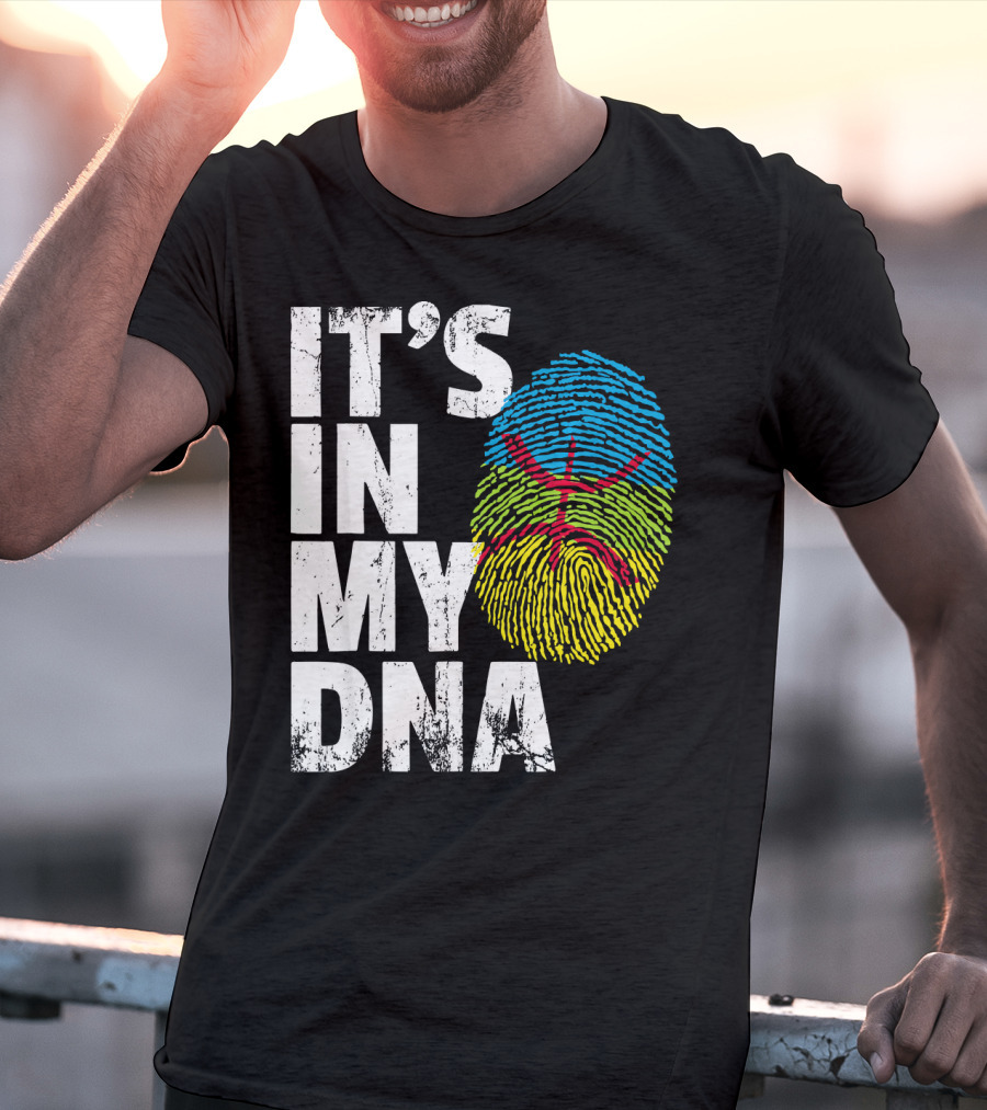 It's IN My Dna Amazigh Tamazgha Kabyle Fingerprint T-Shirt