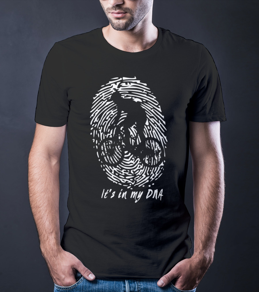 MTB It's In My DNA Fingerprint Cyclist T-Shirt