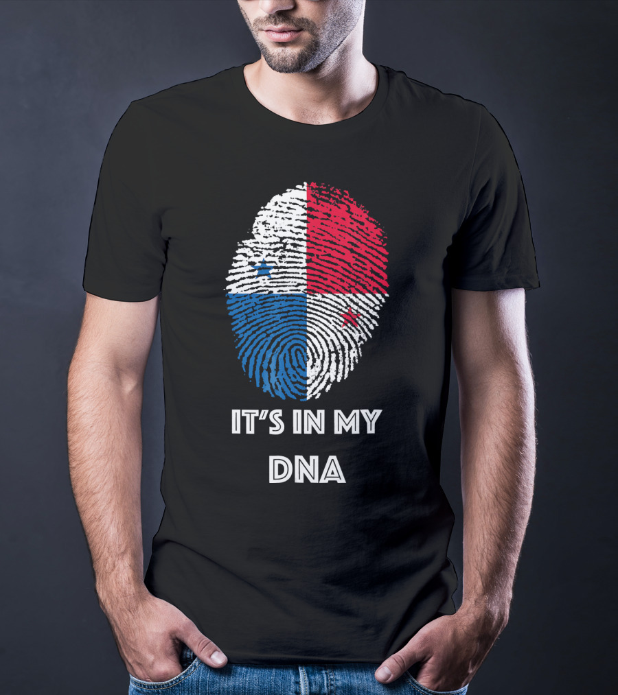 Panama Flag Fingerprint It's In My DNA T-Shirt