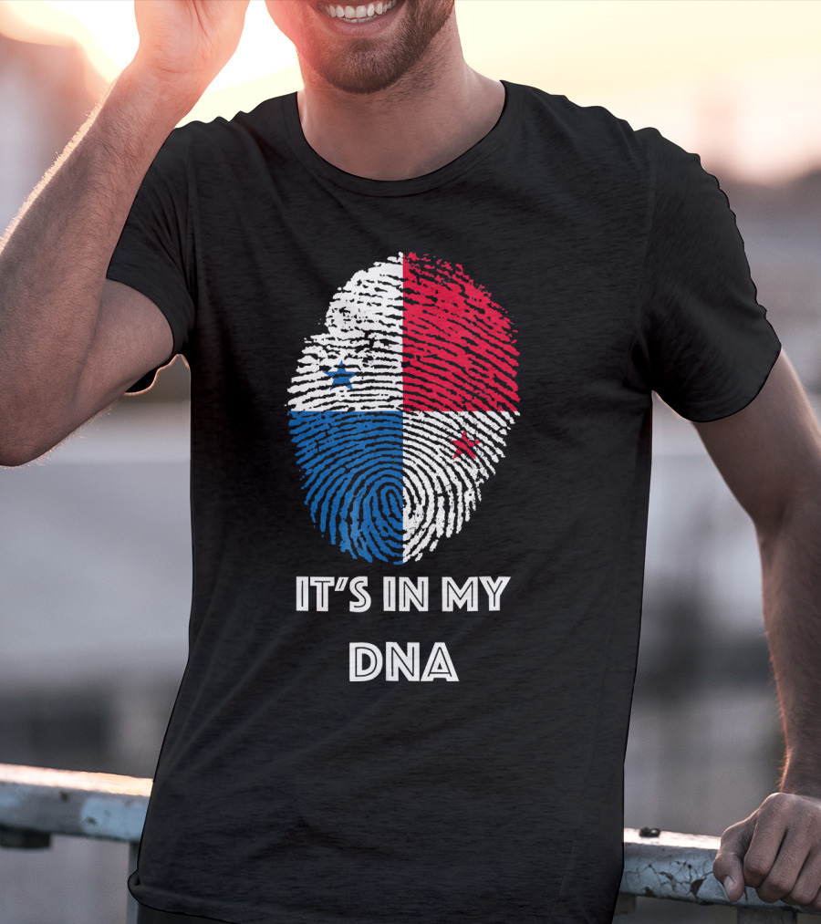 Panama Flag Fingerprint It's In My DNA T-Shirt