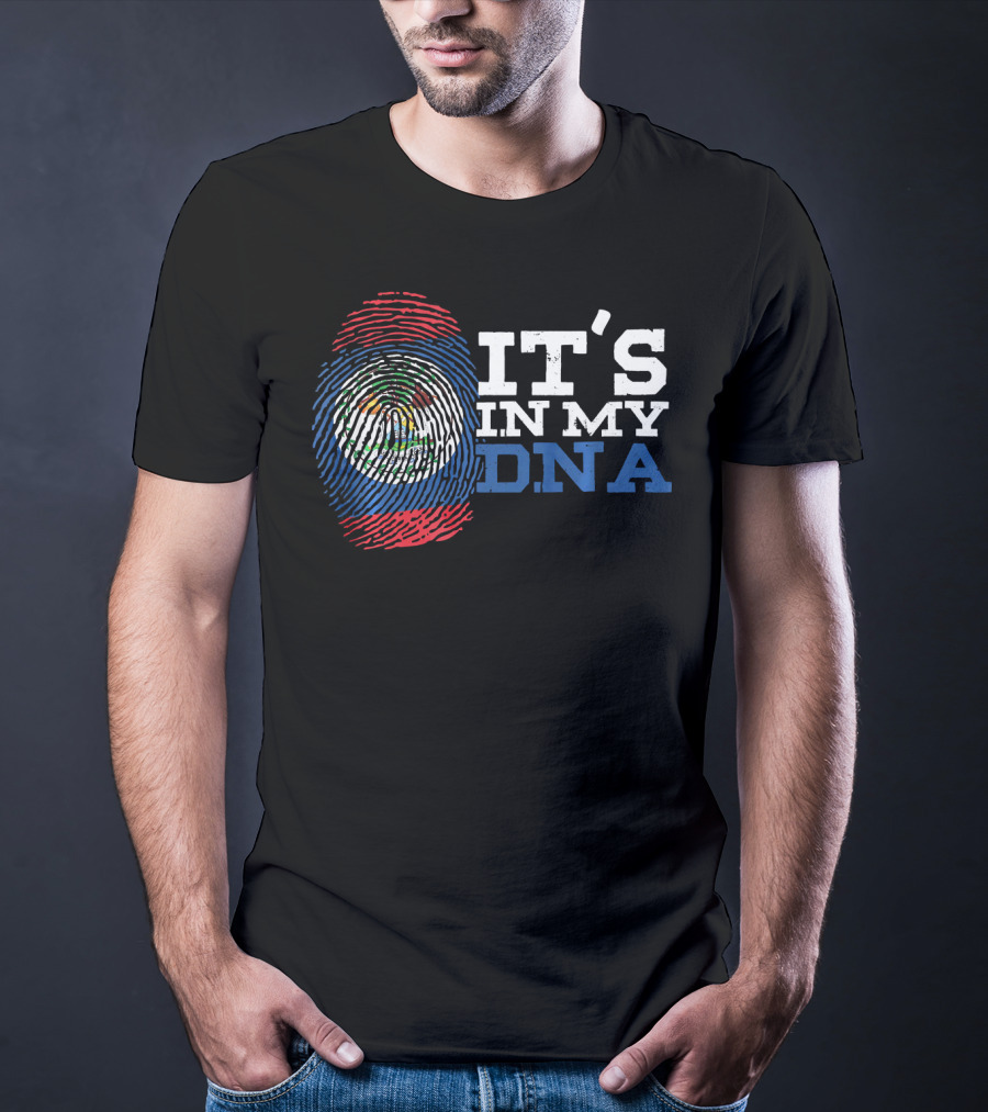 Belizean Descent Roots Heritage It's In My DNA T-Shirt
