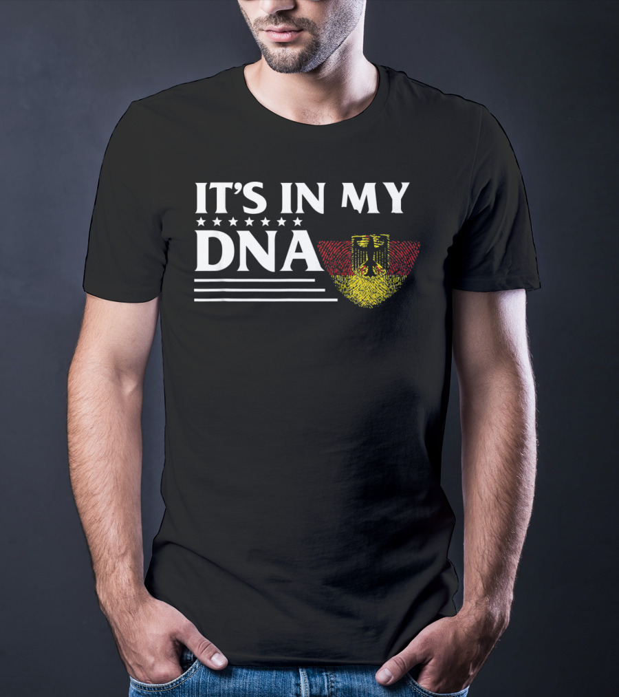 It's In My DNA German Flag Fingerprint T-Shirt