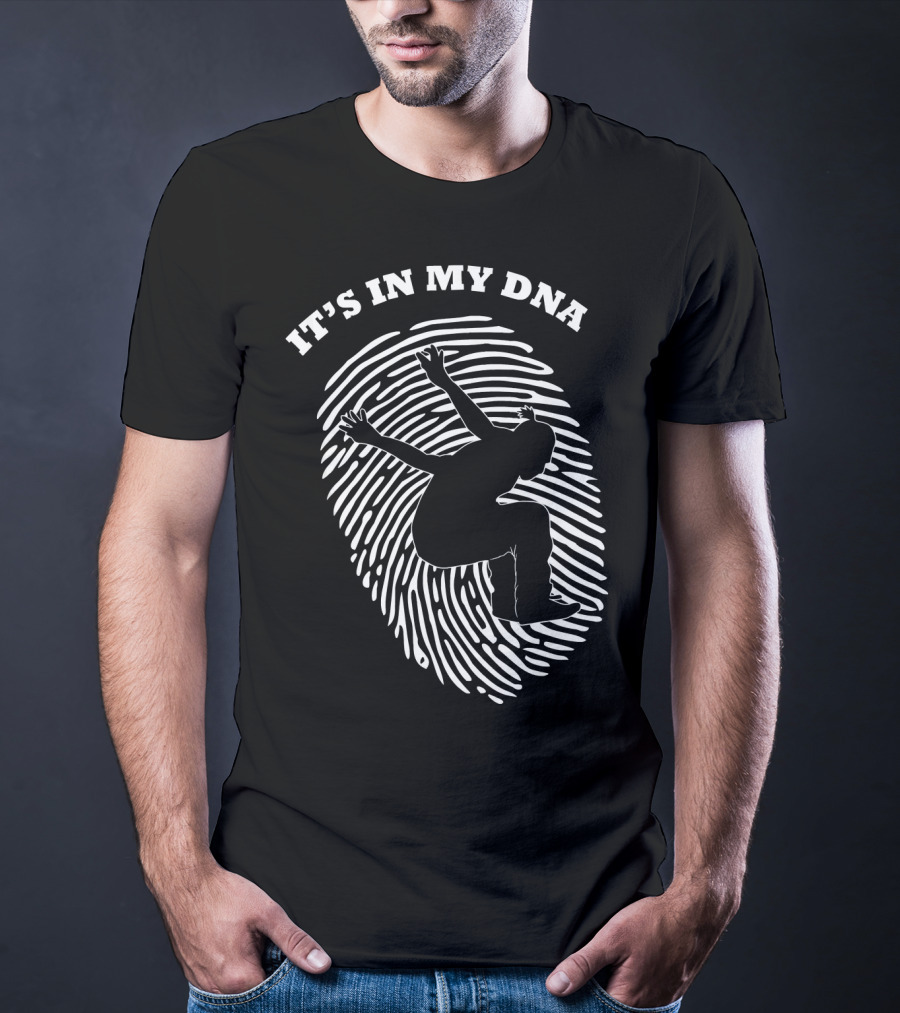 It's In My DNA Parkour Freestyle Fingerprint T-Shirt