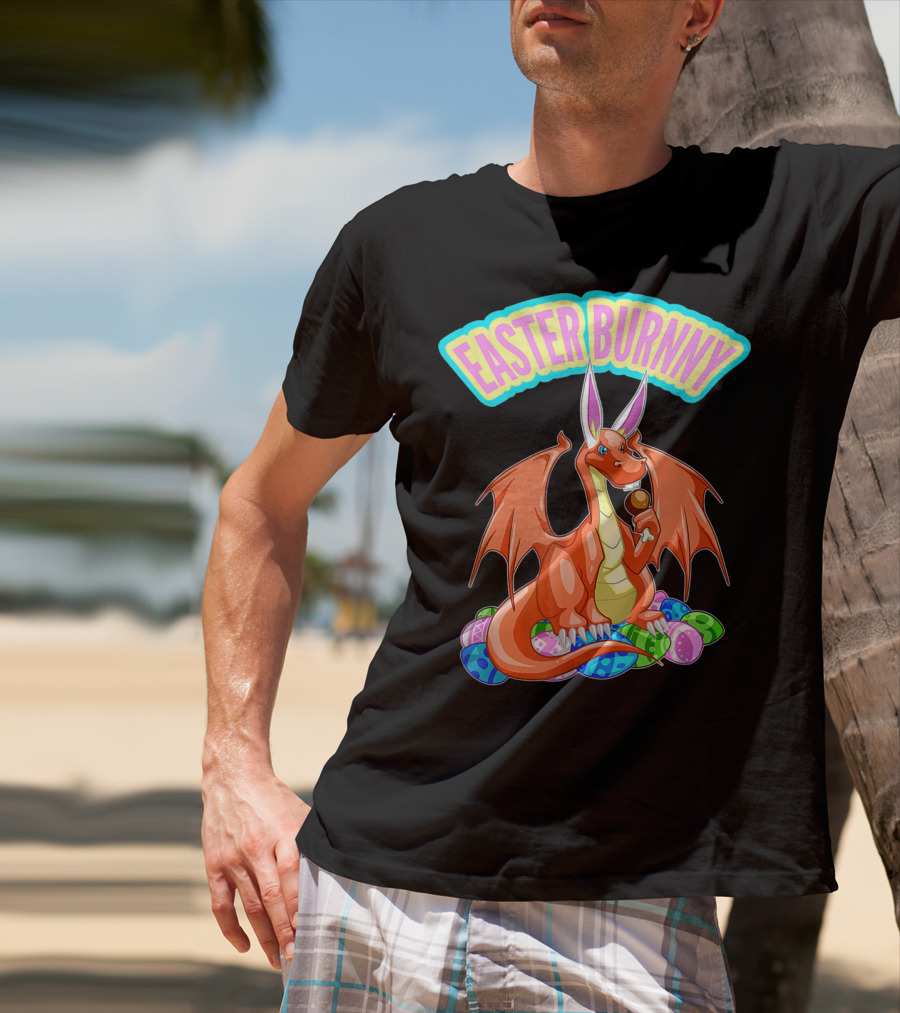 Easter Burnny Dragon With Eggs And Candy T-Shirt