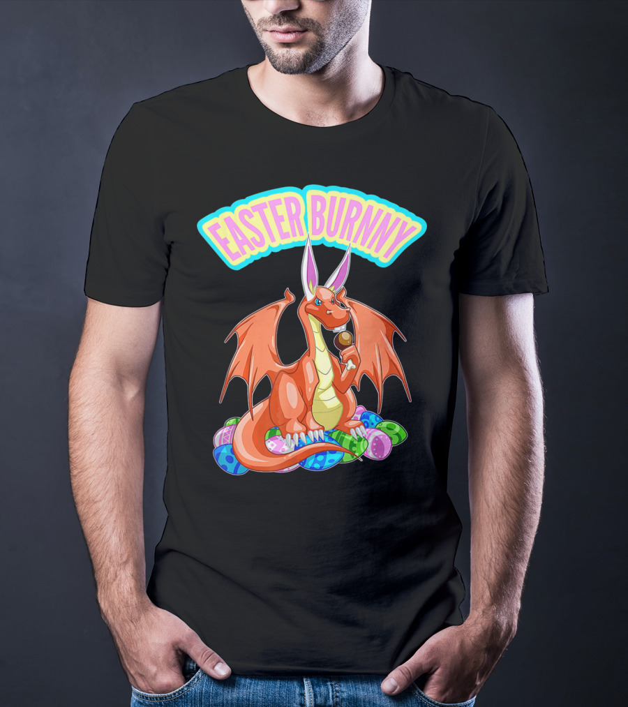 Easter Burnny Dragon With Eggs And Candy T-Shirt