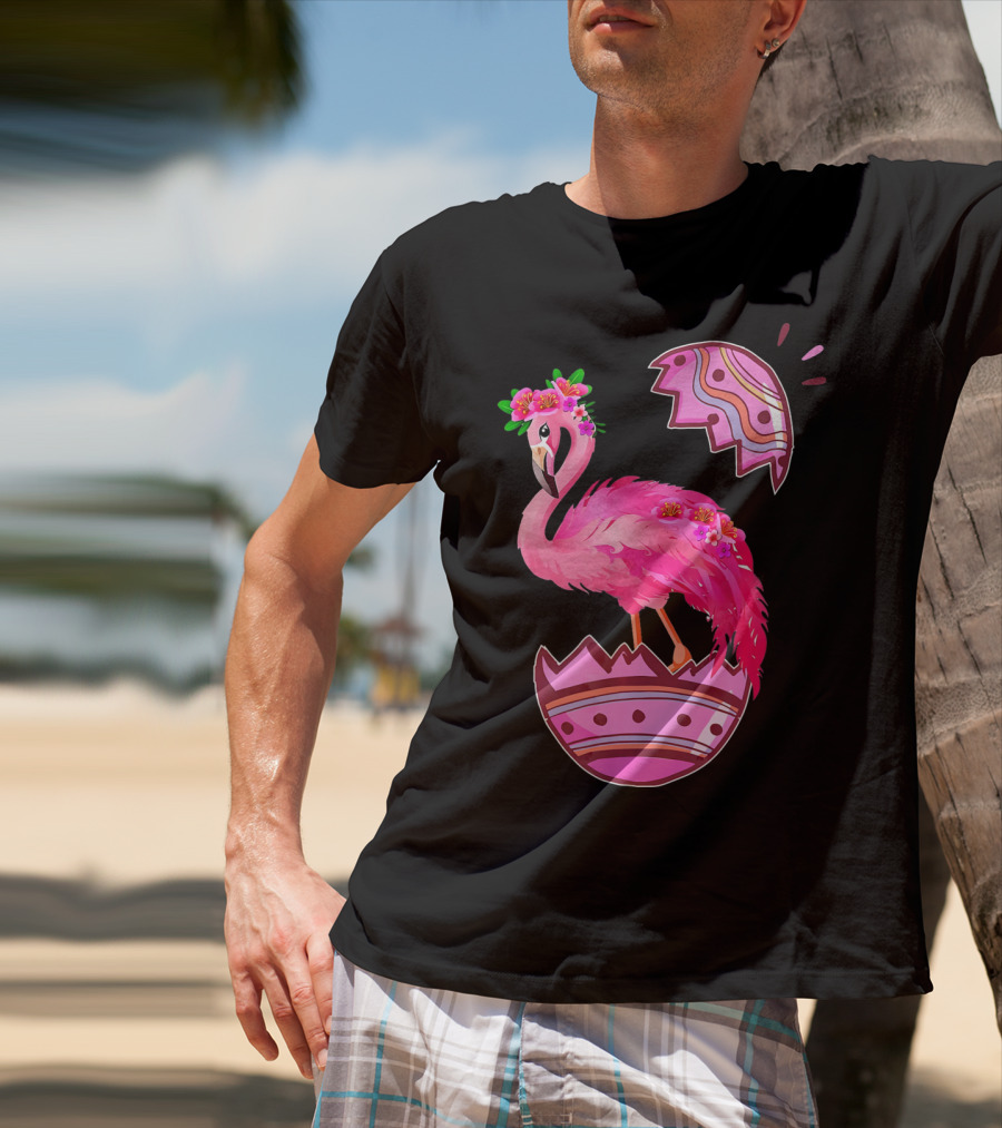 Flamingo Pink Easter Egg Delight T-Shirt