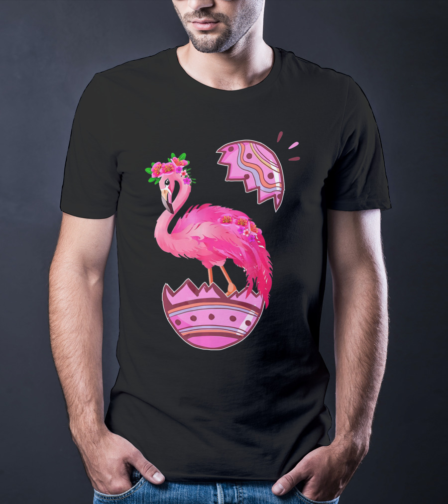 Flamingo Pink Easter Egg Delight T-Shirt