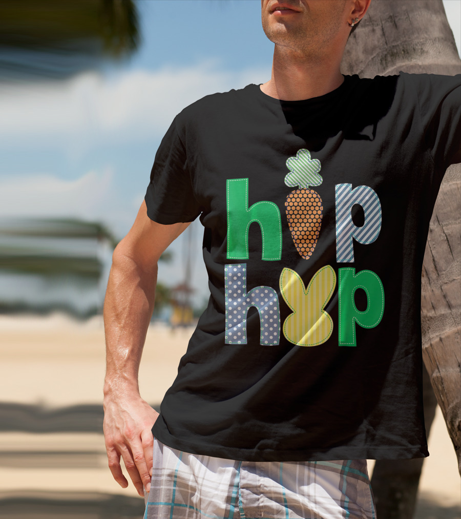 Hip Hop Bunny Carrot Easter T-Shirt