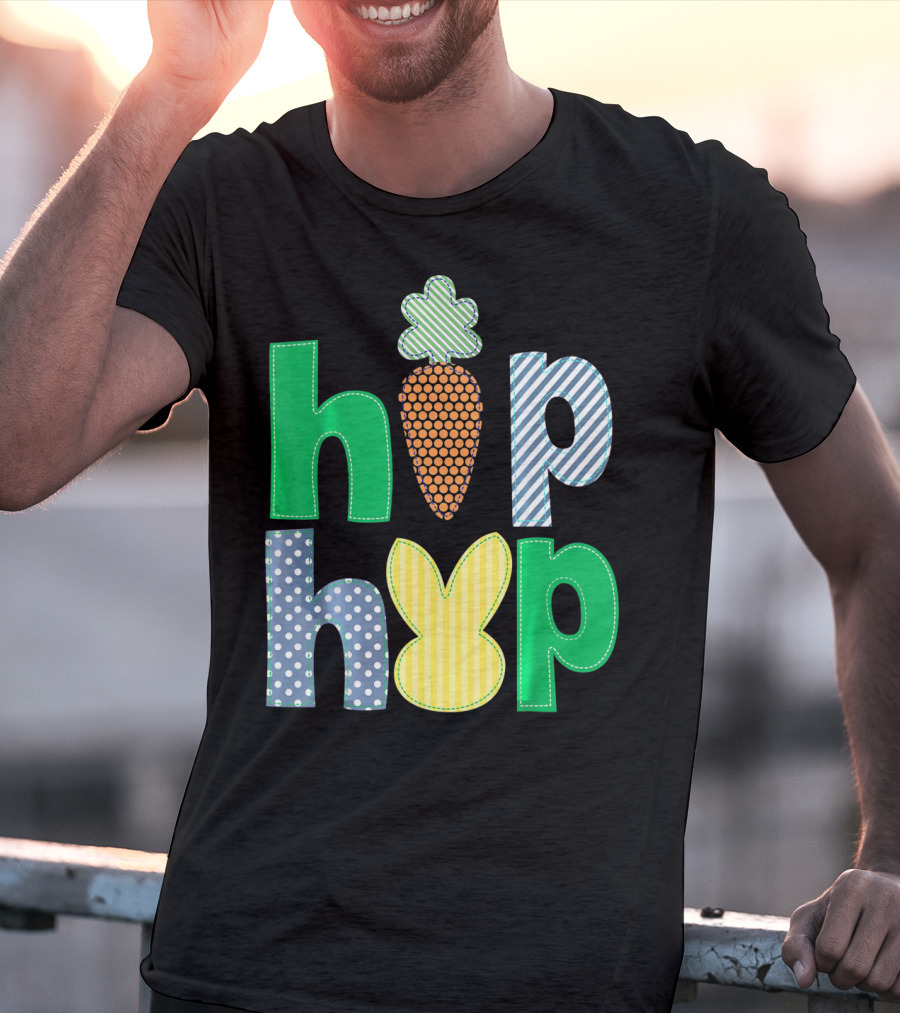Hip Hop Bunny Carrot Easter T-Shirt