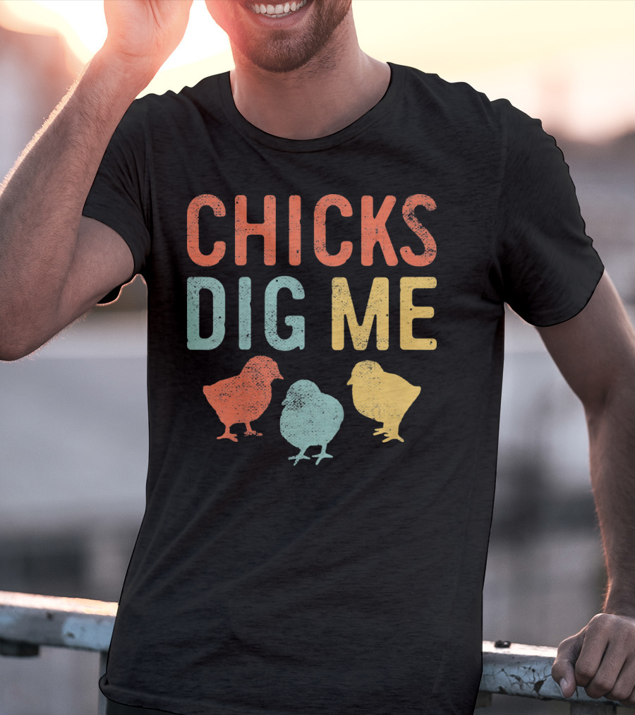 Chicks Dig Me Kids Easter Chicks T-Shirt