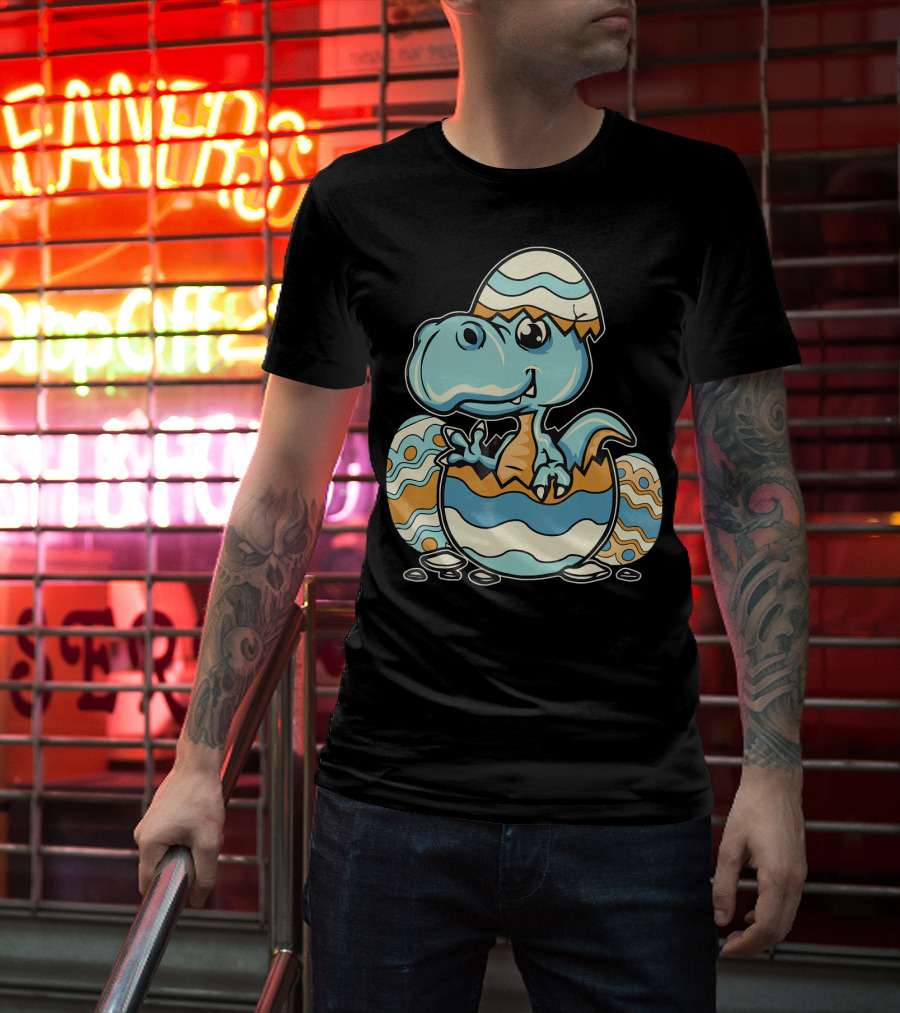 Dinosaur Hatchling In Easter Egg Delight T-Shirt
