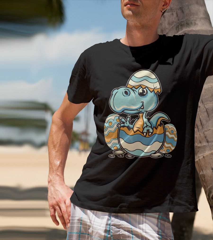 Dinosaur Hatchling In Easter Egg Delight T-Shirt