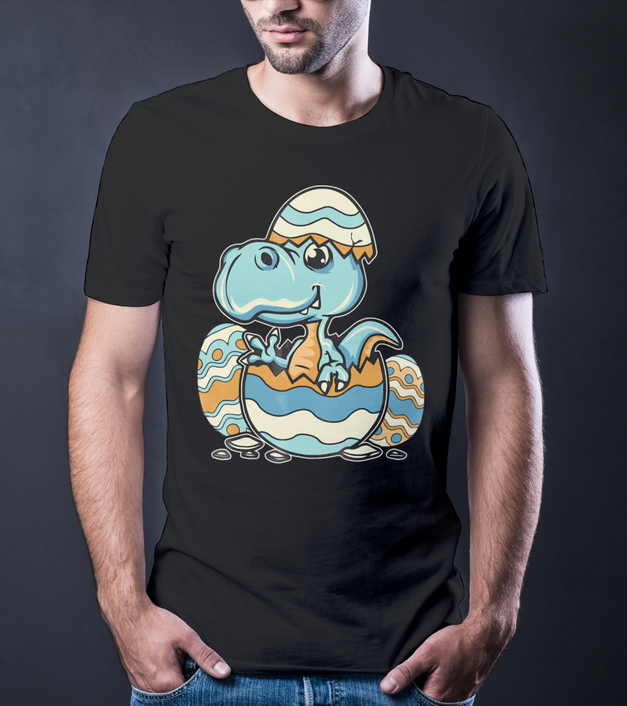 Dinosaur Hatchling In Easter Egg Delight T-Shirt
