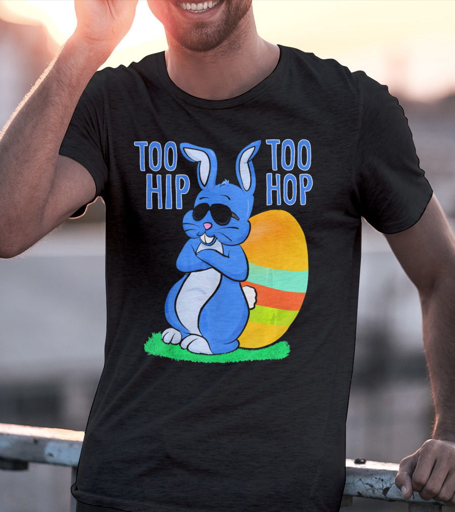Too Hip Too Hop Easter Bunny Egg Girls Kids T-Shirt