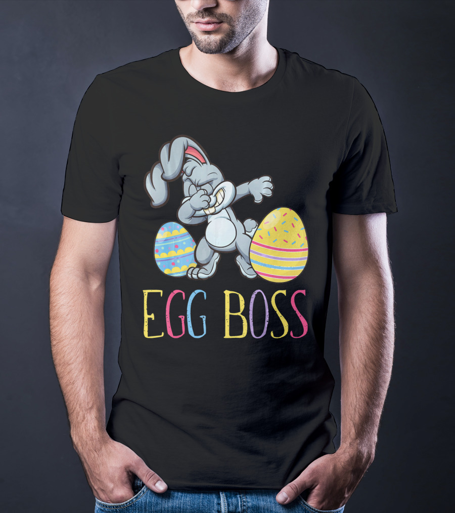 Dabbing Bunny Egg Boss Easter Fun T-Shirt