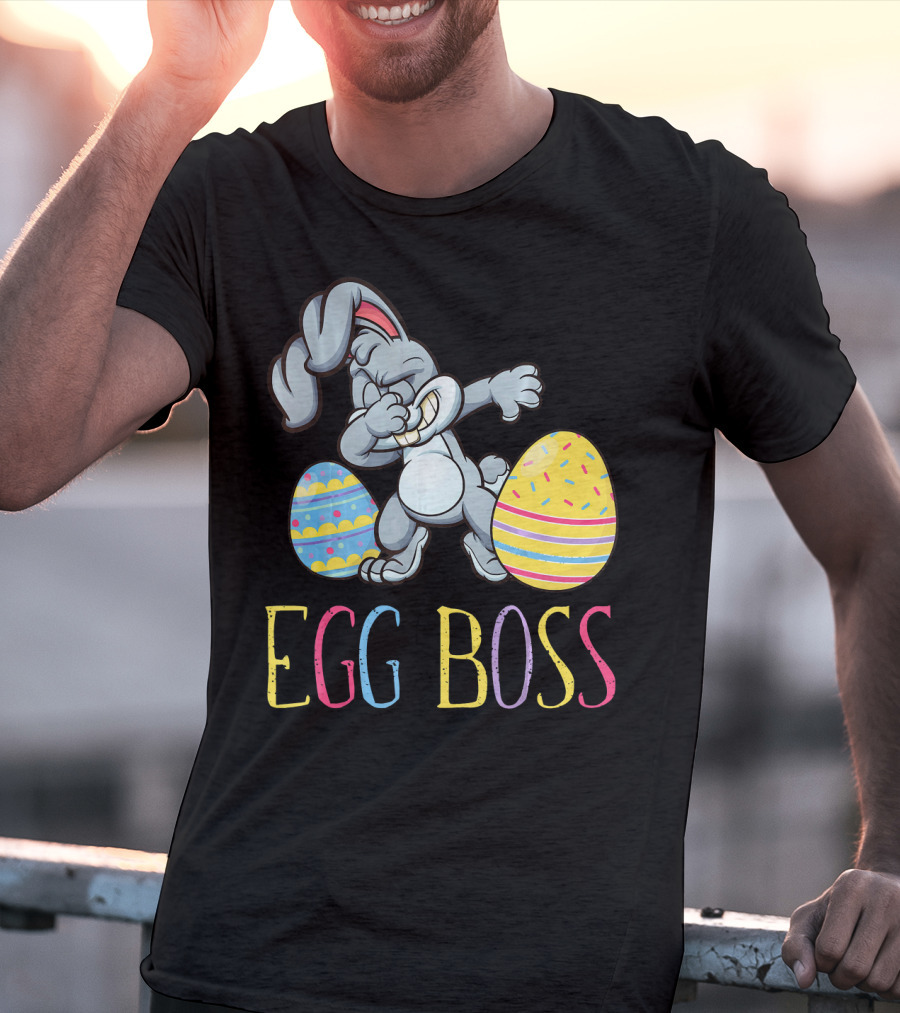 Dabbing Bunny Egg Boss Easter Fun T-Shirt