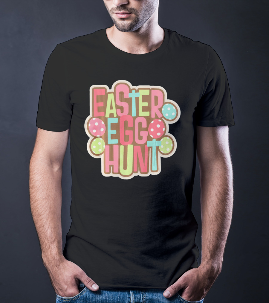 Easter Egg Hunt Begin Our With Polka Dot Eggs T-Shirt