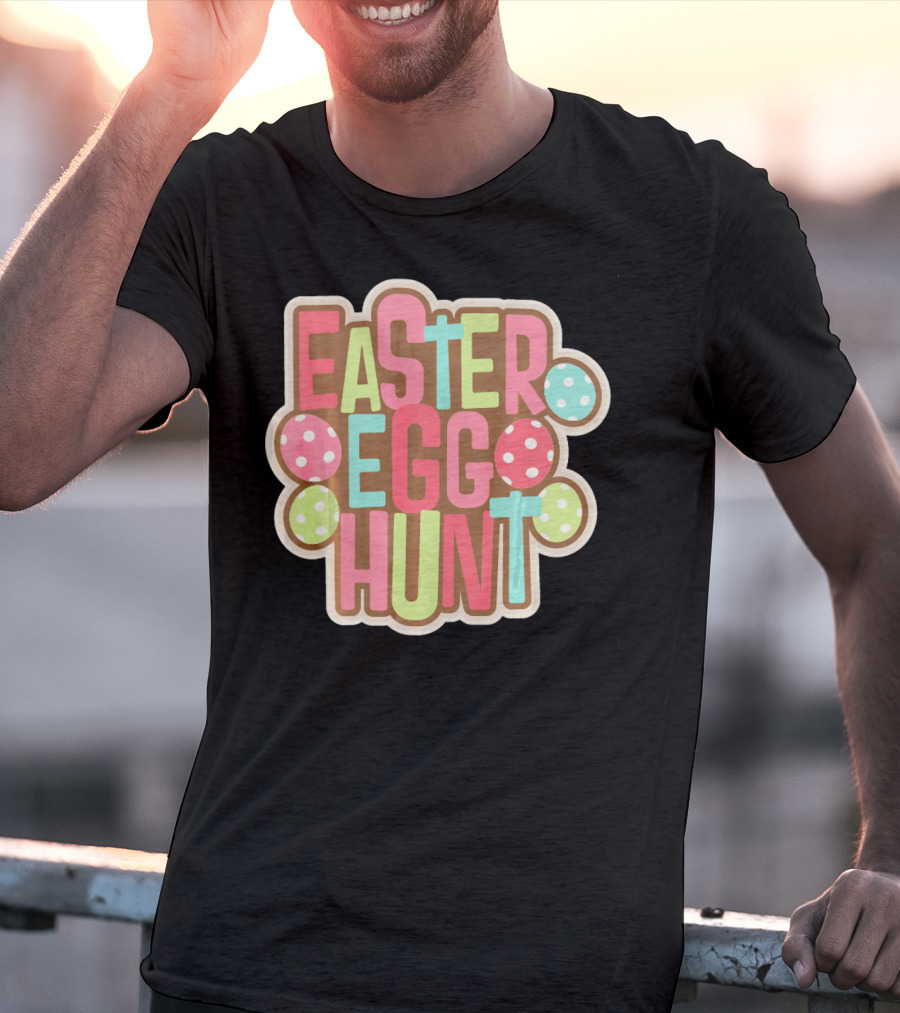 Easter Egg Hunt Begin Our With Polka Dot Eggs T-Shirt