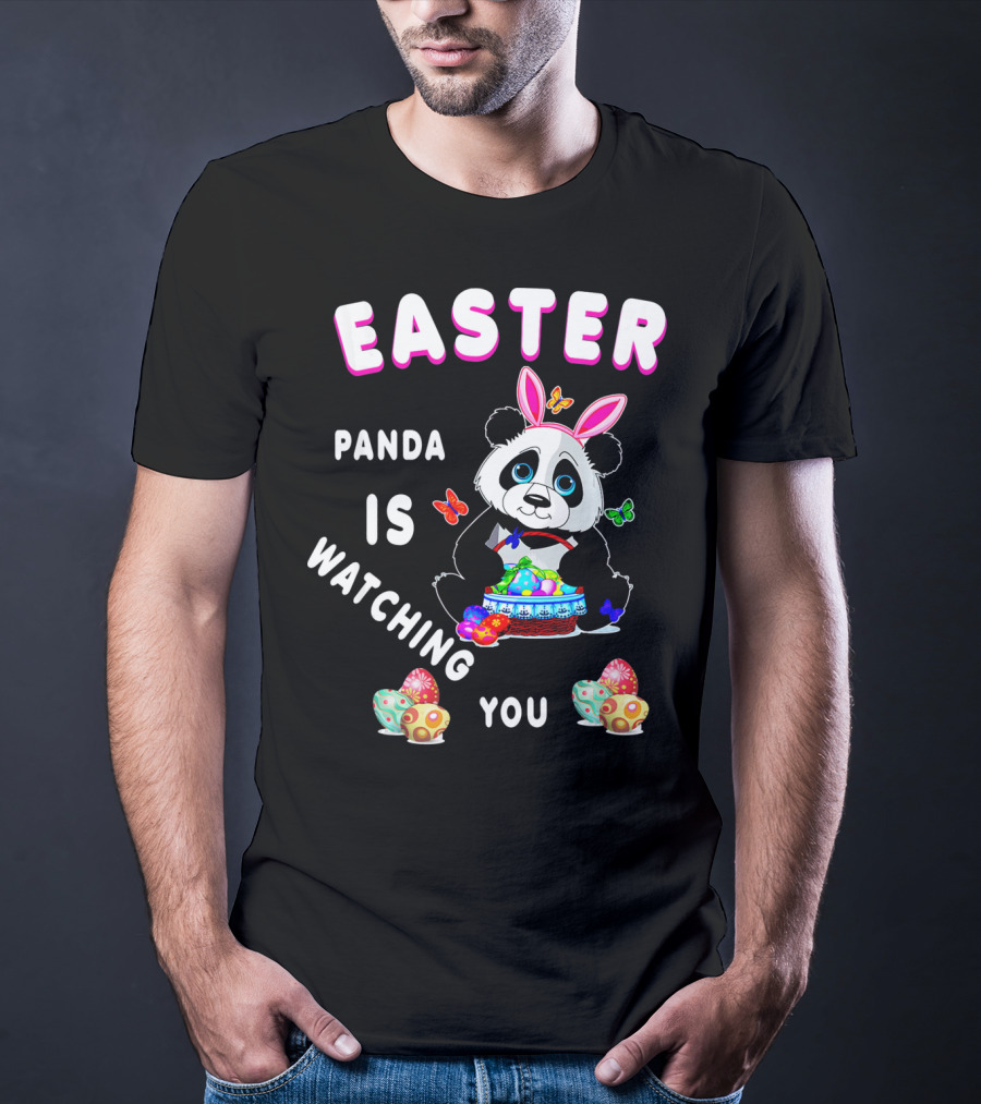 Easter Panda Is Watching You T-Shirt