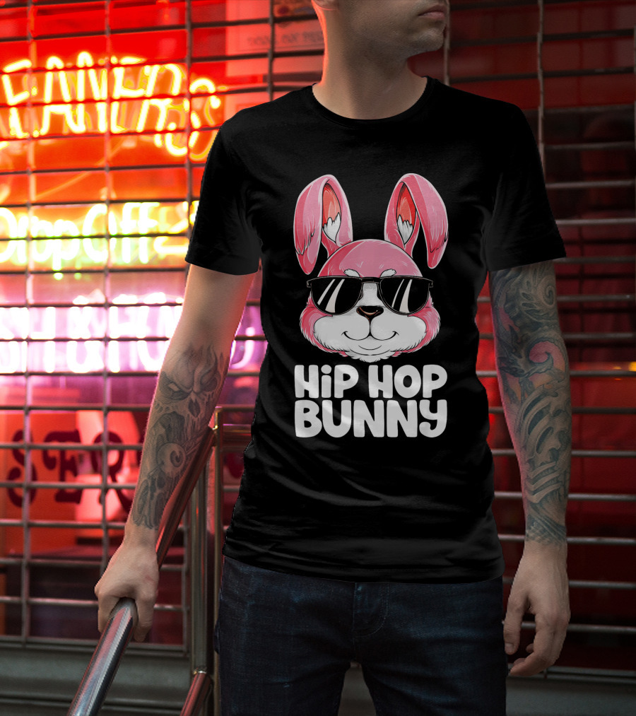 Easter Hip Hop Bunny In Sunglasses T-Shirt