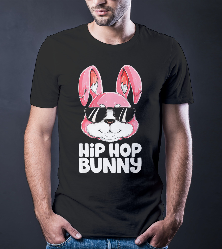 Easter Hip Hop Bunny In Sunglasses T-Shirt