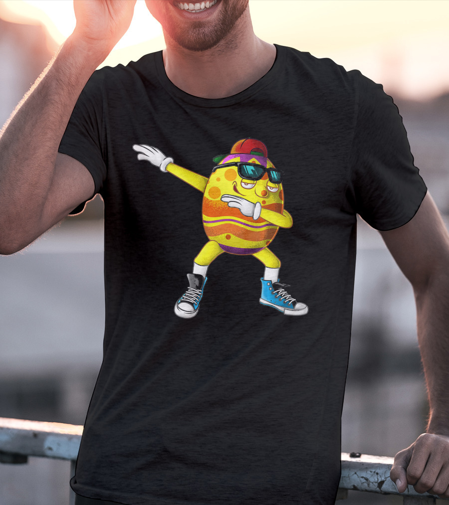 Dabbing Easter Egg Cool Eggspert Dabber T-Shirt